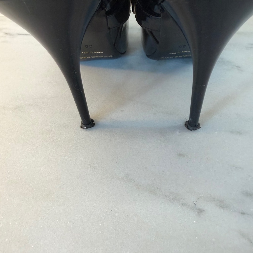 Burberry Patent Leather Chain Knee-High Boots - Picture 6 of 6